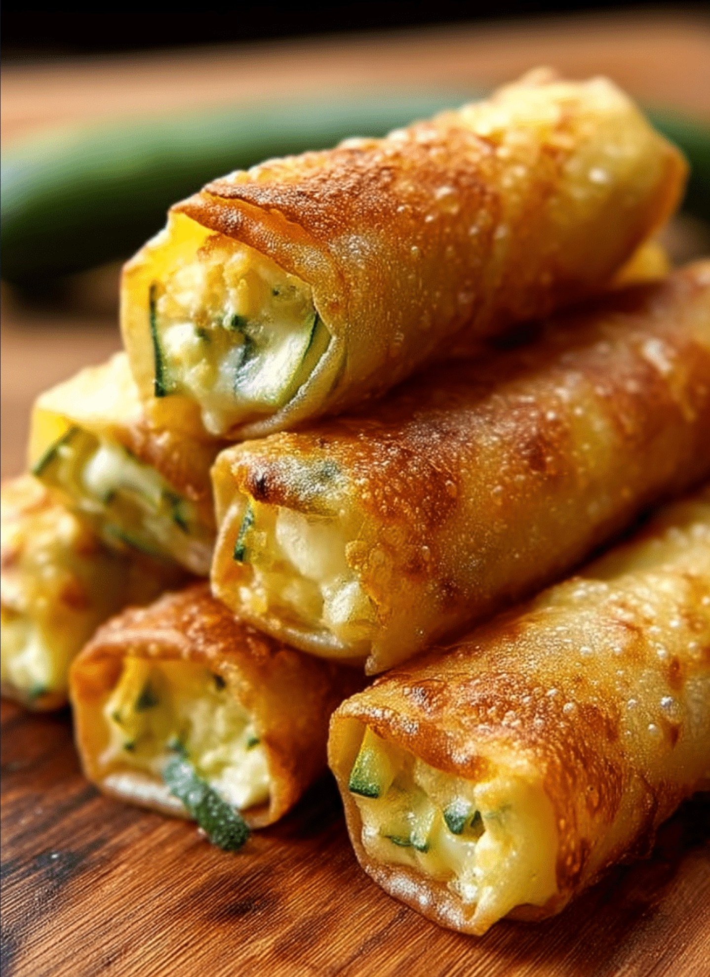 Cigares aux courgettes, chorizo et chèvre