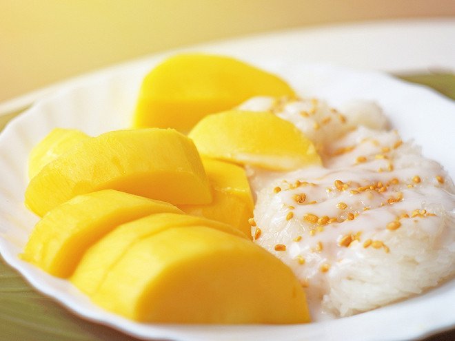 Riz gluant coco mangue